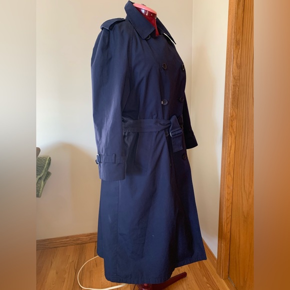 Navy all weather Trench coat - Picture 7 of 13